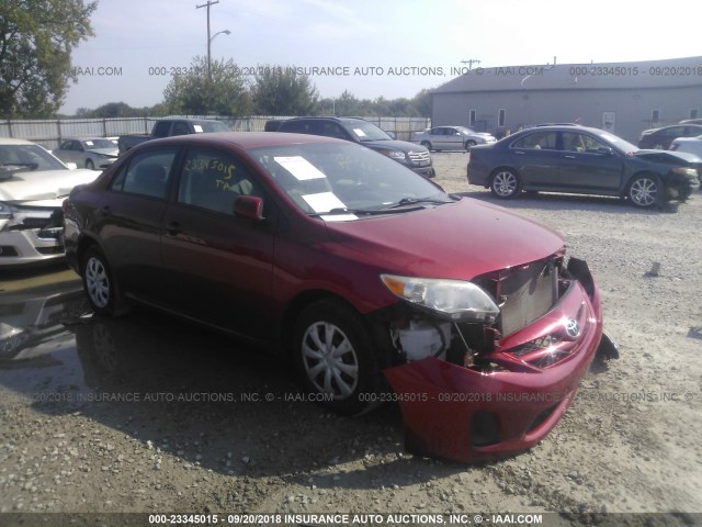 2T1BU4EE9BC541193 - 2011 TOYOTA COROLLA S/LE RED photo 1