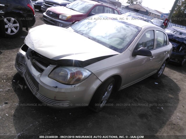 1G1AK52FX57647235 - 2005 CHEVROLET COBALT GOLD photo 2