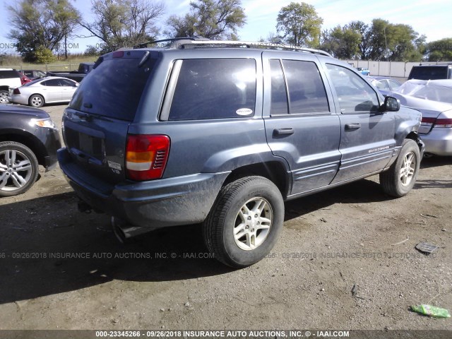 1J4GW48NX4C280979 - 2004 JEEP GRAND CHEROKEE LAREDO/COLUMBIA/FREEDOM BLUE photo 4