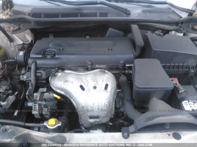 4T1BE46K47U722208 - 2007 TOYOTA CAMRY NEW GENERAT CE/LE/XLE/SE GOLD photo 10