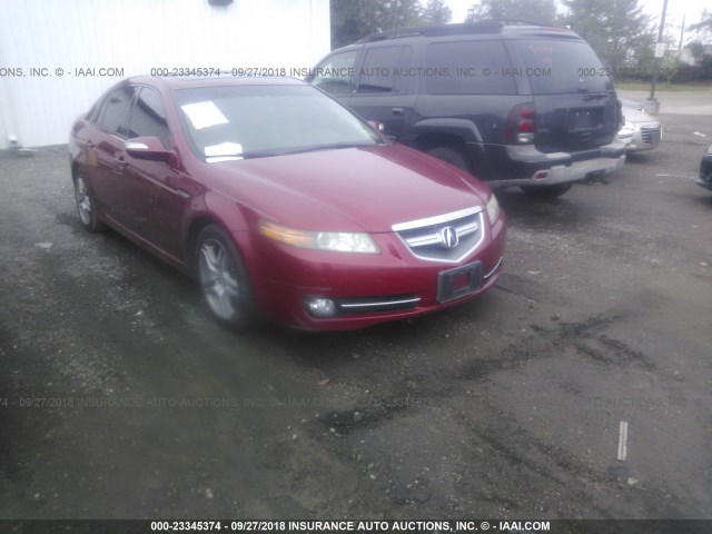 19UUA66227A023182 - 2007 ACURA TL RED photo 1