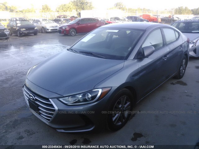 5NPD84LF0JH248528 - 2018 HYUNDAI ELANTRA SEL/VALUE/LIMITED GRAY photo 2