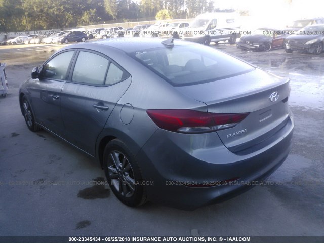 5NPD84LF0JH248528 - 2018 HYUNDAI ELANTRA SEL/VALUE/LIMITED GRAY photo 3