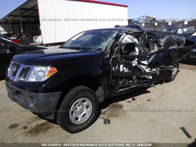 1N6BD0CT0FN721124 - 2015 NISSAN FRONTIER S/SV BLACK photo 2