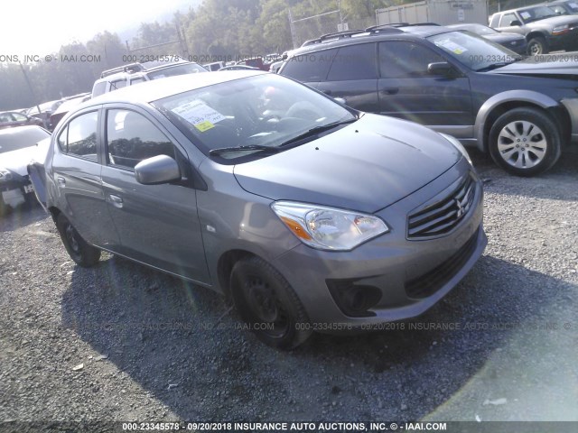 ML32F3FJ2HHF15657 - 2017 MITSUBISHI MIRAGE G4 ES ნაცრისფერი ფოტო 1