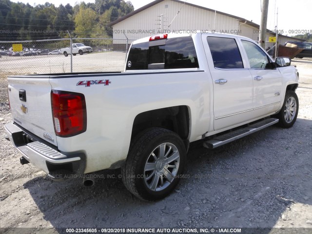 3GCUKTEC4GG249441 - 2016 CHEVROLET SILVERADO K1500 HIGH COUNTRY WHITE photo 4