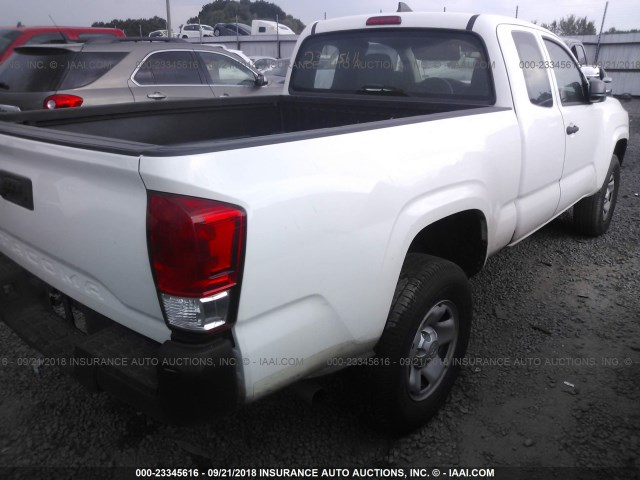 5TFRX5GN8GX061504 - 2016 TOYOTA TACOMA ACCESS CAB/SR/SR5 WHITE photo 4