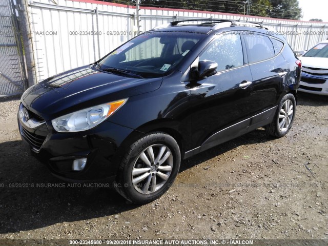 KM8JU3AC2DU655483 - 2013 HYUNDAI TUCSON GLS/LIMITED 黑色 照片 2