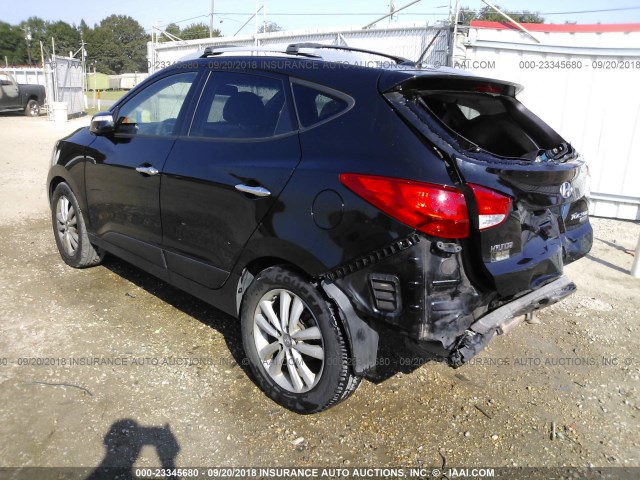 KM8JU3AC2DU655483 - 2013 HYUNDAI TUCSON GLS/LIMITED 黑色 照片 3