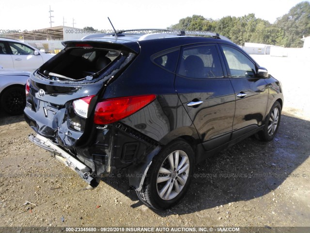 KM8JU3AC2DU655483 - 2013 HYUNDAI TUCSON GLS/LIMITED BLACK photo 4