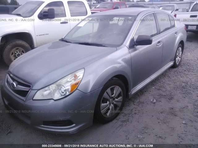 4S3BMCA68B3231277 - 2011 SUBARU LEGACY 2.5I SILVER photo 2