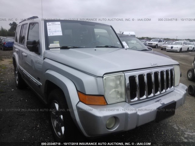 1J8HG48K17C670931 - 2007 JEEP COMMANDER SILVER photo 1