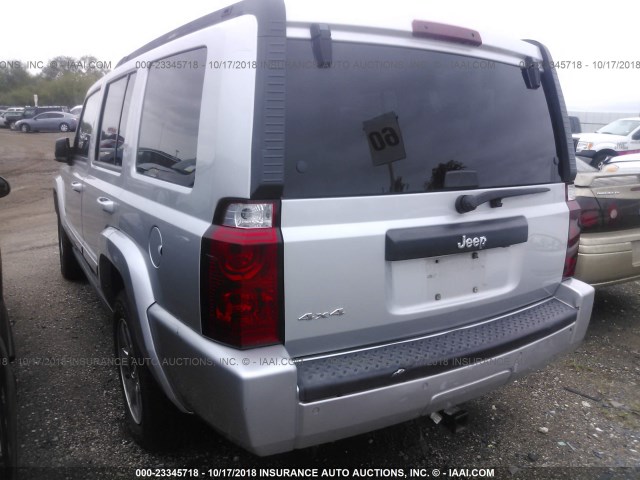 1J8HG48K17C670931 - 2007 JEEP COMMANDER SILVER photo 3