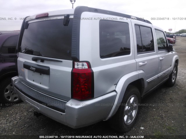 1J8HG48K17C670931 - 2007 JEEP COMMANDER SILVER photo 4