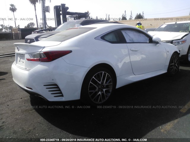 JTHHE5BC2F5003792 - 2015 LEXUS RC 350 WHITE photo 4