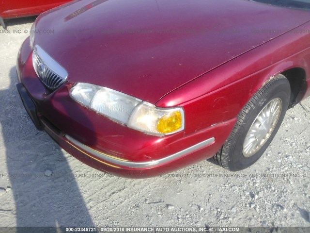 1MELM62W7VH630594 - 1997 MERCURY COUGAR XR7/30TH ANNIVERSARY RED photo 6