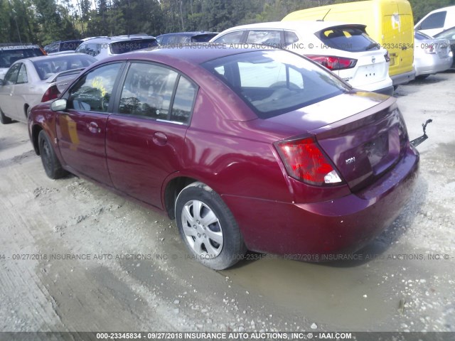 1G8AJ55F96Z123970 - 2006 SATURN ION LEVEL 2 RED photo 3