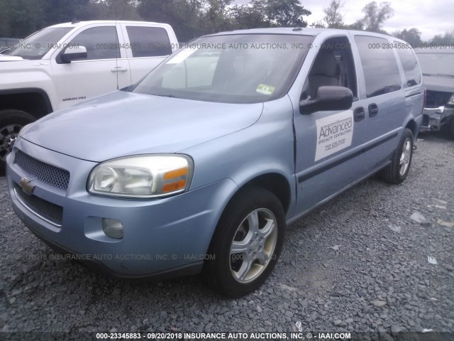 1GNDV23W67D169884 - 2007 CHEVROLET UPLANDER LS BLUE photo 2