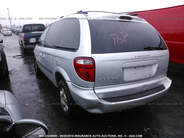 1D4GP45R54B556536 - 2004 DODGE CARAVAN SXT SILVER photo 3