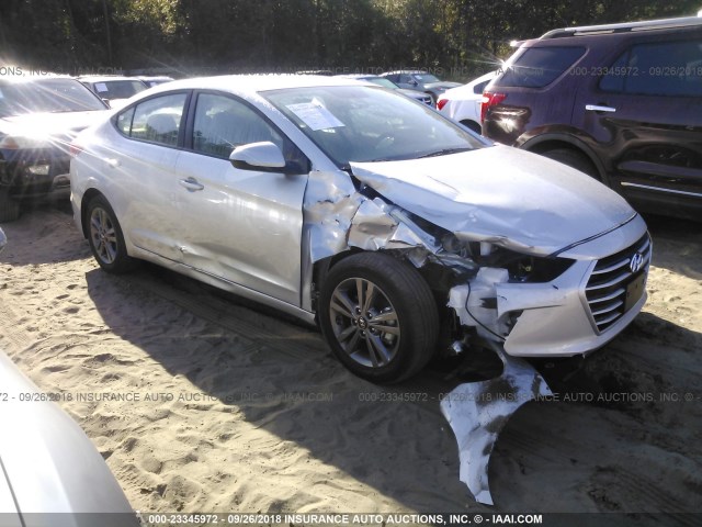 5NPD84LF0JH366580 - 2018 HYUNDAI ELANTRA SEL/VALUE/LIMITED SILVER photo 1