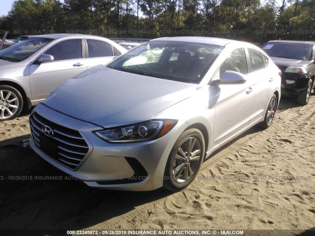 5NPD84LF0JH366580 - 2018 HYUNDAI ELANTRA SEL/VALUE/LIMITED SILVER photo 2