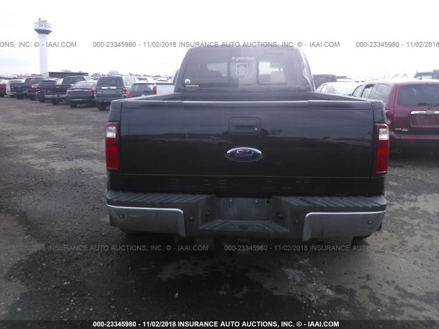 1FTXW43R18EC10698 - 2008 FORD F450 SUPER DUTY BLACK photo 8