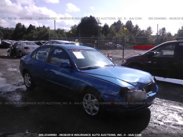 KMHDN46DX6U369093 - 2006 HYUNDAI ELANTRA GLS/GT/LIMITED BLUE photo 1