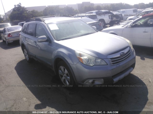 4S4BRDLC2B2403766 - 2011 SUBARU OUTBACK 3.6R LIMITED SILVER photo 1