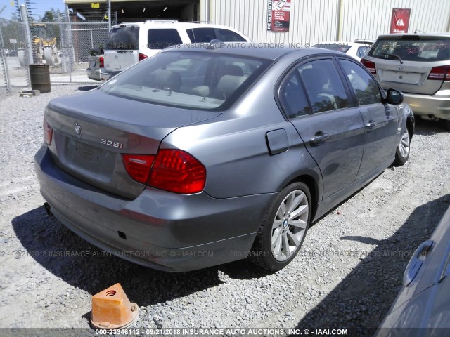 WBAPK5G50BNN28874 - 2011 BMW 328 XI SULEV SILVER photo 4