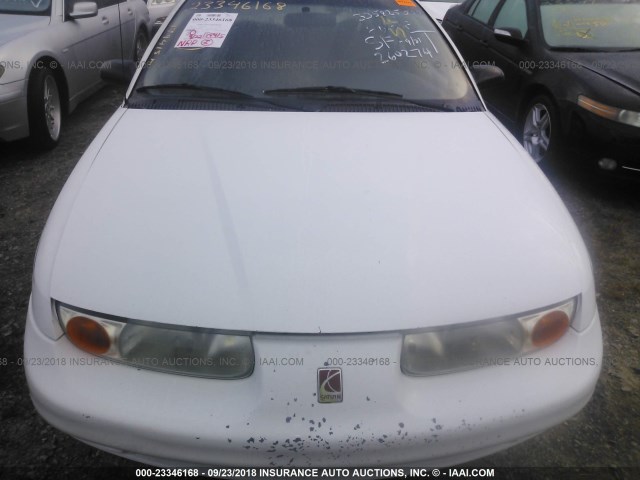 1G8ZH5286YZ260274 - 2000 SATURN SL1 WHITE photo 6