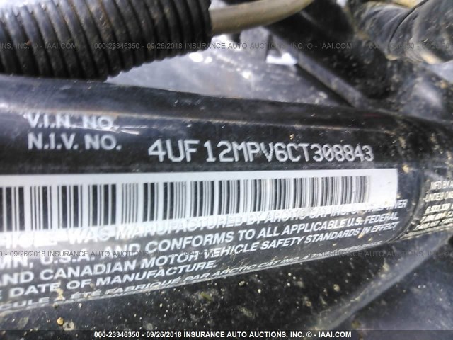 4UF12MPV6CT308843 - 2012 OTHER OTHER  GREEN photo 10