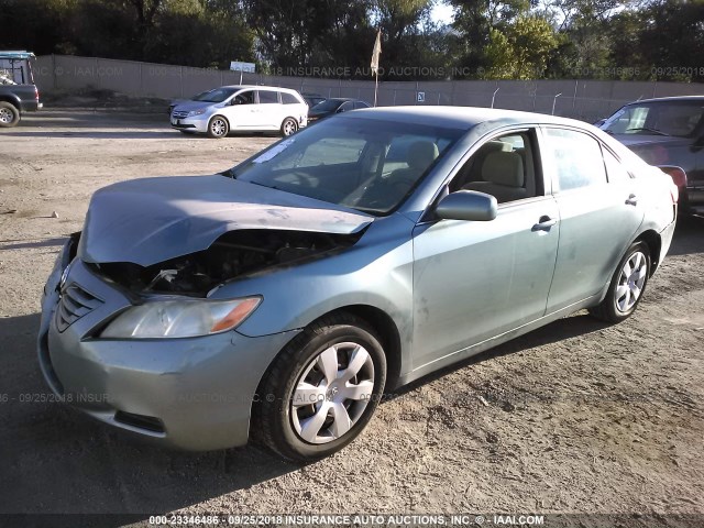 4T4BE46K48R027833 - 2008 TOYOTA CAMRY CE/LE/XLE/SE Light Blue photo 2