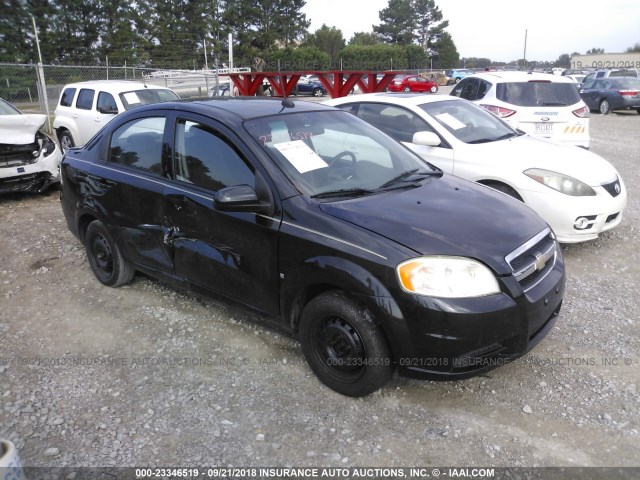 KL1TD56E89B328440 - 2009 CHEVROLET AVEO LS/LT BLACK photo 1