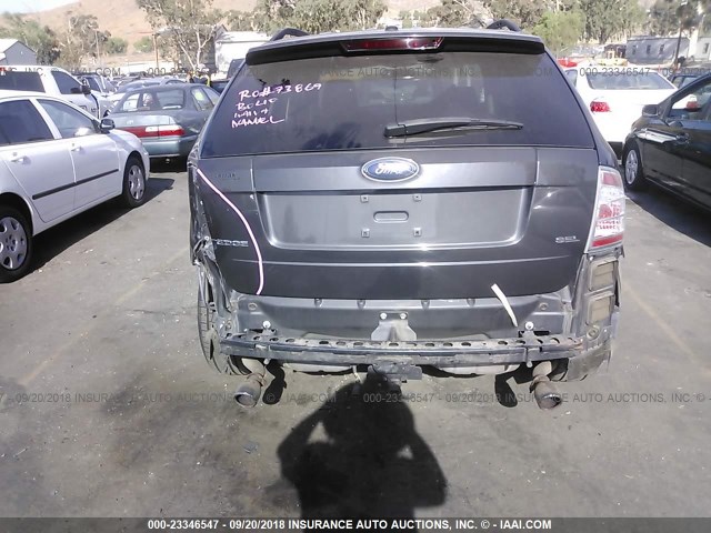 2FMDK39C47BA33260 - 2007 FORD EDGE SEL PLUS GRAY photo 6