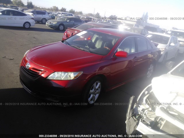 4T1BE46K58U252434 - 2008 TOYOTA CAMRY CE/LE/XLE/SE RED photo 2