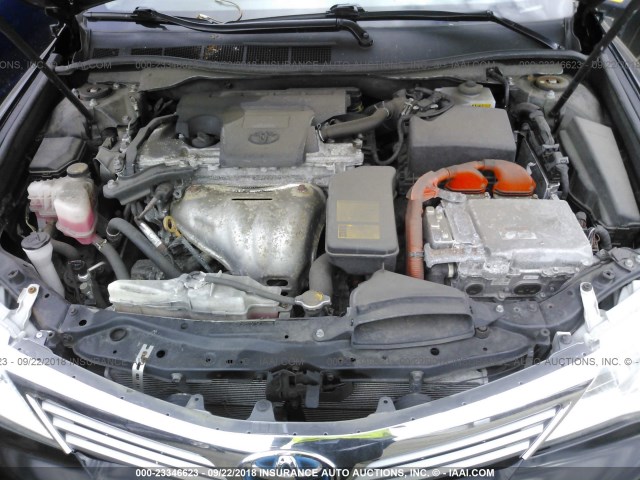 4T1BD1FK6EU139914 - 2014 TOYOTA CAMRY HYBRID/LE/XLE 黑色 照片 10