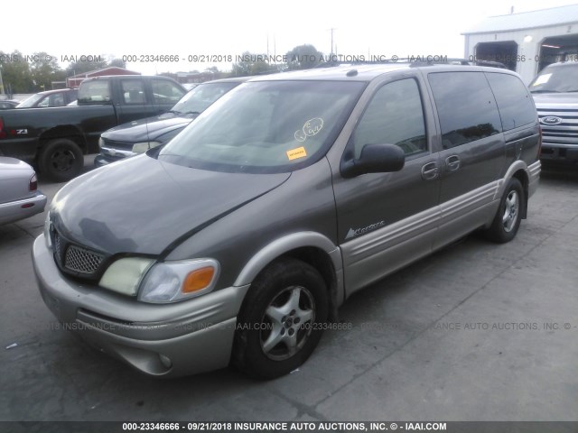 1GMDX03E42D272627 - 2002 PONTIAC MONTANA GRAY photo 2