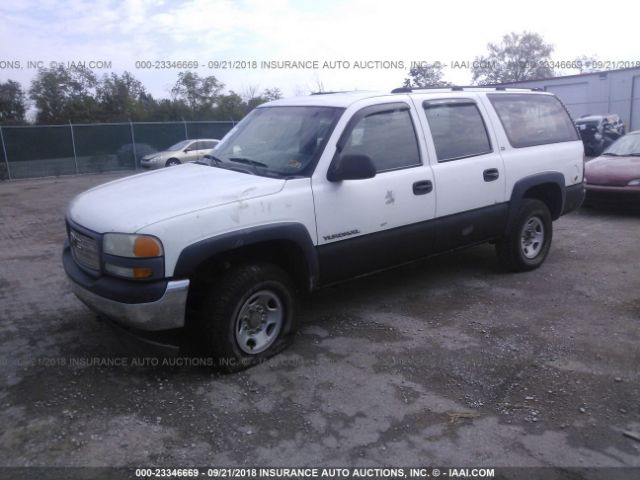 3GKGK26U22G324620 - 2002 GMC YUKON XL K2500 WHITE photo 2