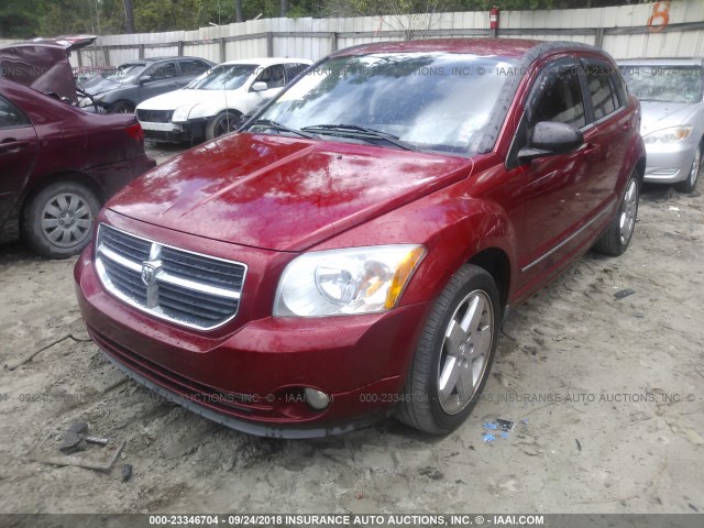 1B3HB78K18D795495 - 2008 DODGE CALIBER R/T RED photo 2