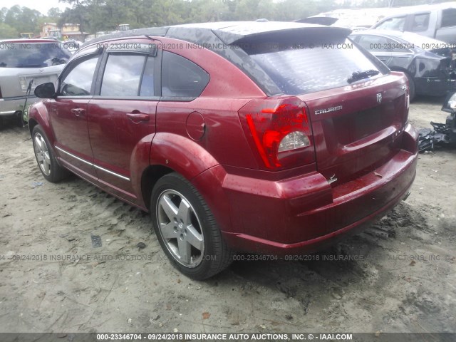 1B3HB78K18D795495 - 2008 DODGE CALIBER R/T RED photo 3