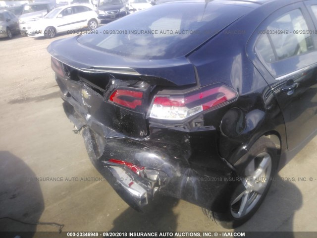 1G1RD6E41CU113388 - 2012 CHEVROLET VOLT BLACK photo 6