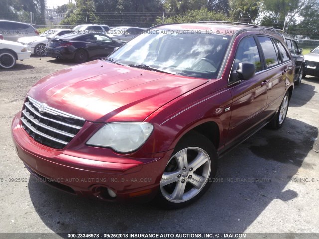 2A8GM68X48R609190 - 2008 CHRYSLER PACIFICA TOURING RED photo 2