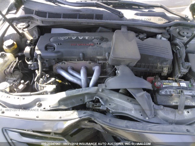 4T1BE46K77U177606 - 2007 TOYOTA CAMRY NEW GENERAT CE/LE/XLE/SE GRAY photo 10
