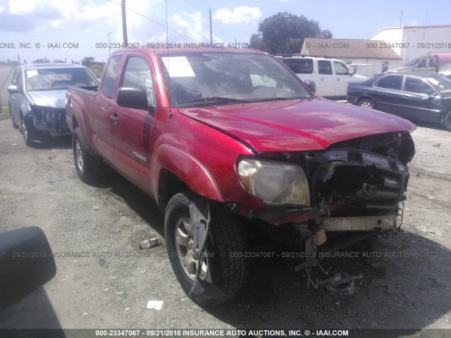 5TEUX4EN4AZ706236 - 2010 TOYOTA TACOMA ACCESS CAB Қызыл фото 1