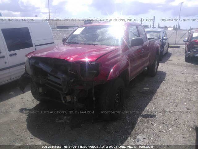 5TEUX4EN4AZ706236 - 2010 TOYOTA TACOMA ACCESS CAB Қызыл фото 2