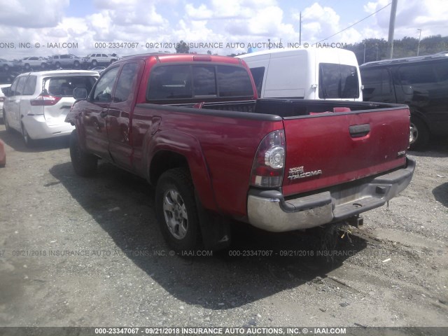 5TEUX4EN4AZ706236 - 2010 TOYOTA TACOMA ACCESS CAB Қызыл фото 3