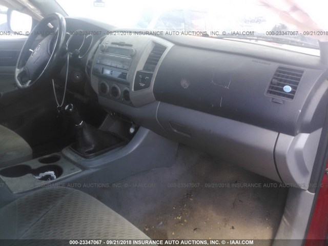 5TEUX4EN4AZ706236 - 2010 TOYOTA TACOMA ACCESS CAB Қызыл фото 5