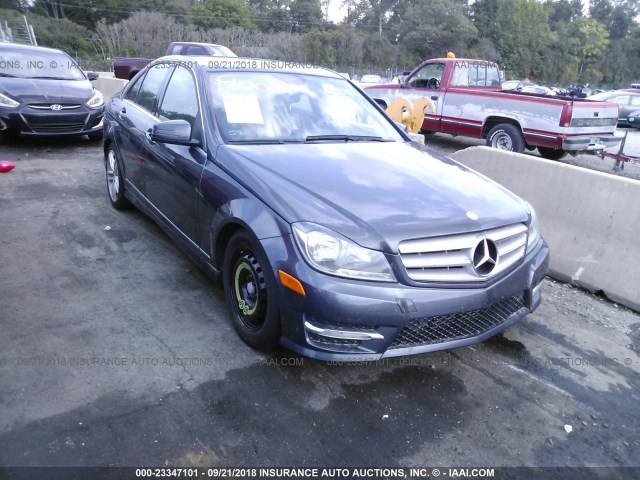 WDDGF4HB2DR256562 - 2013 MERCEDES-BENZ C 250 GRAY photo 1