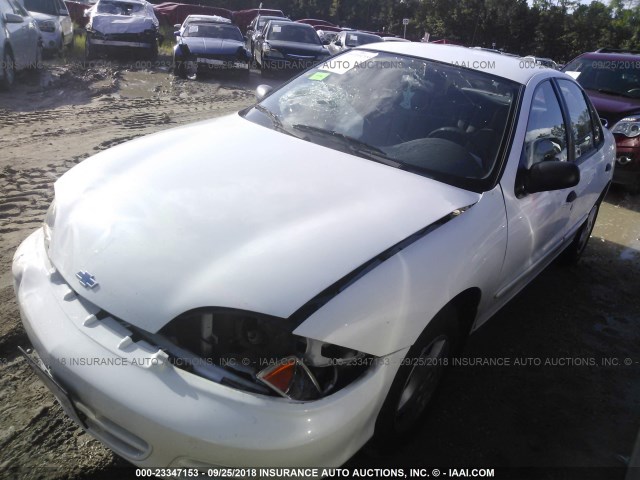 1G1JC524217176039 - 2001 CHEVROLET CAVALIER CNG WHITE photo 2