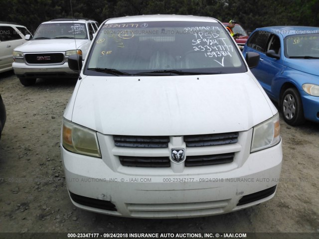 2D4RN1AEXAR159384 - 2010 DODGE GRAND CARAVAN C/V WHITE photo 6